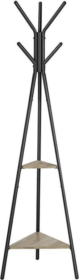 MIRA Home Kapstok Staande kapstok Beige & Zwart Metaal 49 5x49 5x179 cm