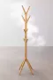 BOSTIC Baleares Scandinavische kapstok met boomstam ontwerp Natuurlijk bamboe materiaal Verschillende haken van verschillende grootte voor jassen tassen en accessoires Perfect voor hal slaapkamer of kleedkamer Afmetingen 177x54 cm - Thumbnail 2