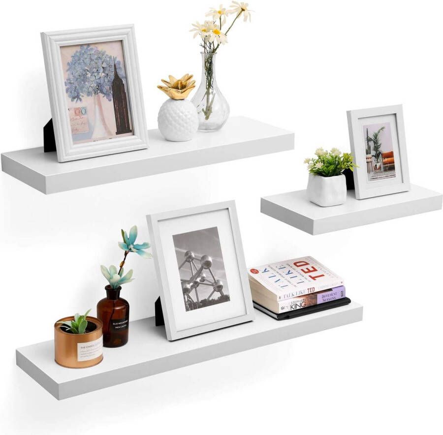 MIRA Home Wandplank Boekenplank Fotoplank Muurdecoratie Muurplank 60x20x3.8