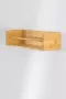 BOSTIC Huelva Bamboe Wandplank Klein maar functioneel en zeer veelzijdig Ideaal voor opbergen van boeken kruiden of accessoires Duurzaam en sterk Gemaakt van natuurlijk bamboe Afmetingen 60x15x20 cm - Thumbnail 4