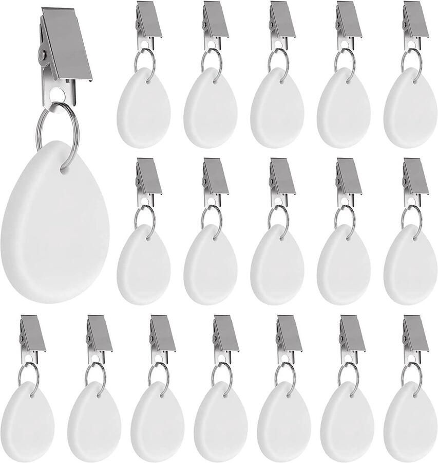 MIVIDE 18 stuks tafelkleedgewichten marmeren tafelkleedgewichten voor buitengebruik met clips tafelkleedgewichten natuursteen voor feestjes tuin huis camping picknick