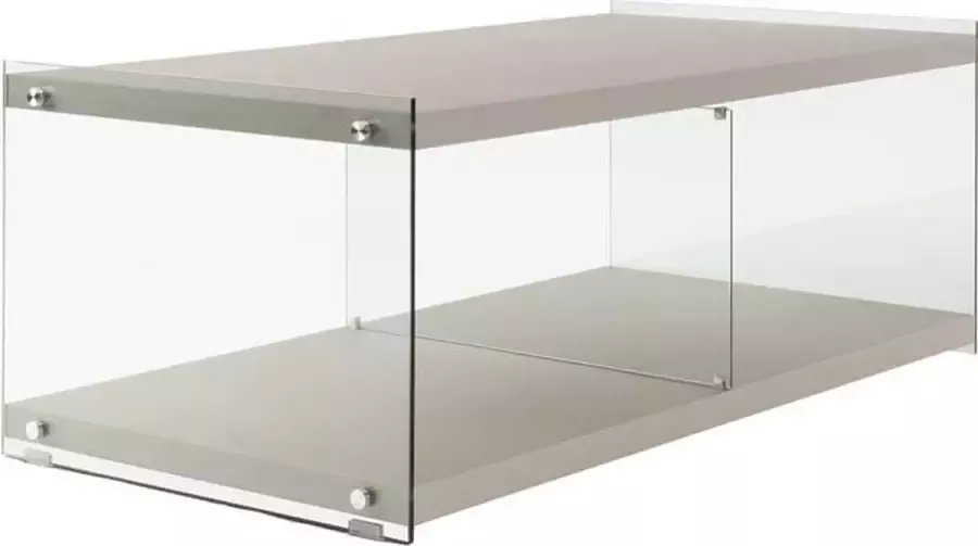 MLK Tv-meubel Zilver Glas- MDF ca. 120cm (L) x 60cm (B) x 45cm (H)