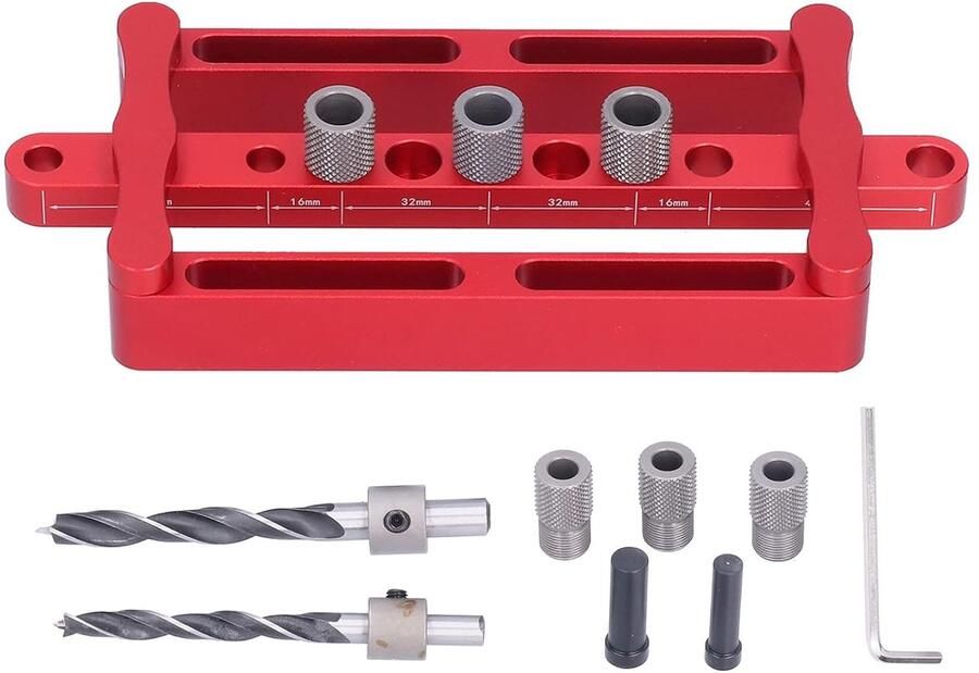 Mm 10 mm zelfcentrerende jig punch locator aluminium precisie positioneringsgatboorgeleider voor houtbewerking