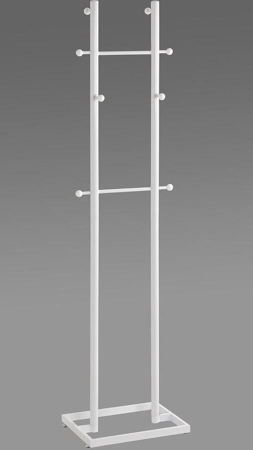Möbel Coat Rack Metal White HAKU W 45 x D 34 x H 175 cm halmeubel met kapstok