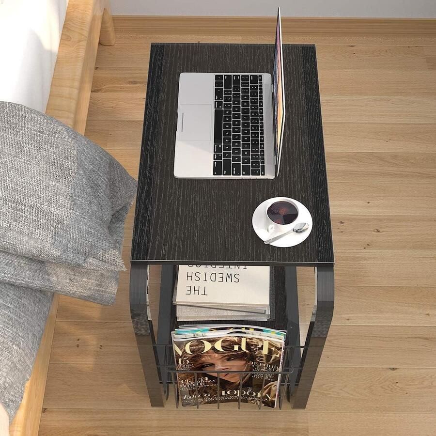 Mobiele bank bijzettafel voor woonkamer koffie snack opslag laptoptrolley slaapkamer balkon kantoor Bijzettafel