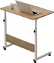 Mobiele Bureau- Laptop Tafel Mobiele 1 Persoons Eettafel Tafel Op Wielen Computer Tafel Donker Hout - Thumbnail 3