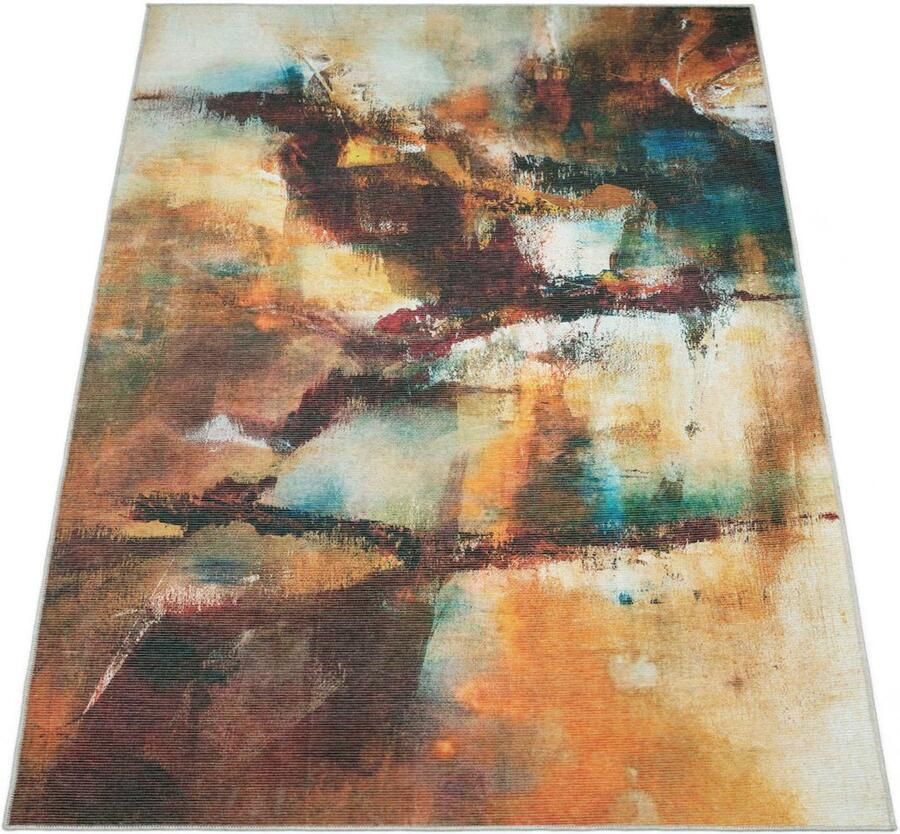 Modern Abstract Short Pile Rug – Soft & Durable – Stylish & Cozy Design