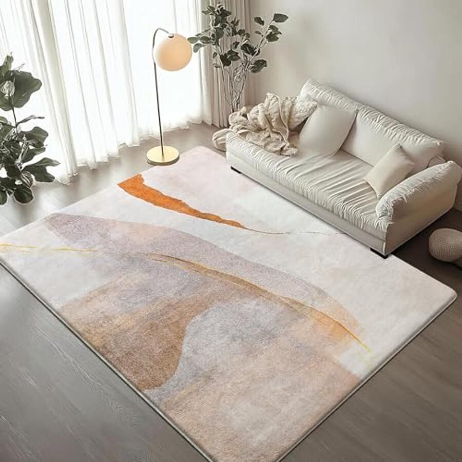 Modern Abstract Vloerkleed voor Woonkamer en Slaapkamer Antislip Tapijt 160x200 cm