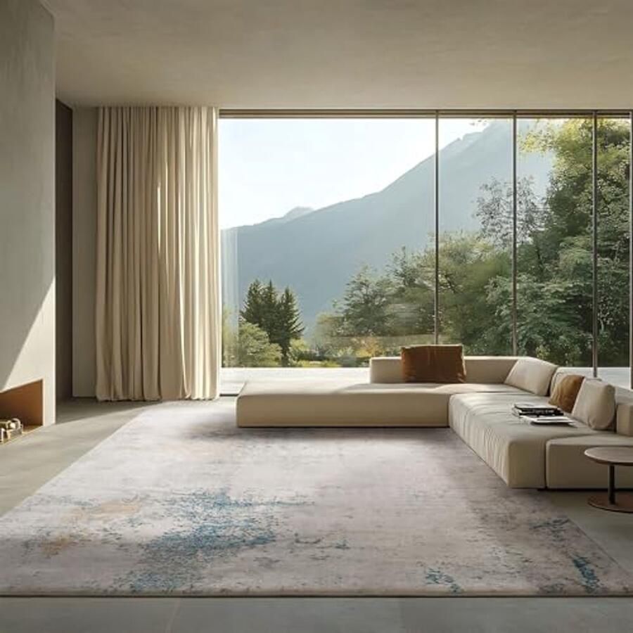 Modern Abstract Vloerkleed voor Woonkamer en Slaapkamer Antislip Zacht Tapijt 200 x 250 cm