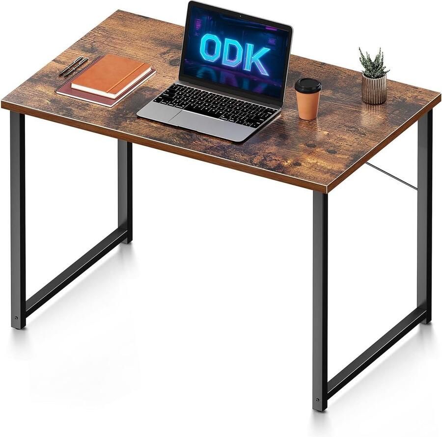 Modern Bureau Eenvoudige Computertafel voor Thuis 1 stuk Vintage Bruin 80 x 40 cm