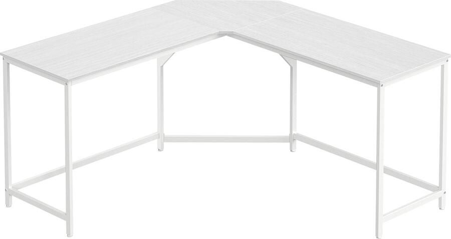 Rootz Living Rootz Modern Computerbureau Kantoortafel Werkstation Spaanplaat Stevig stalen frame 149 cm x 149 cm x 76 cm