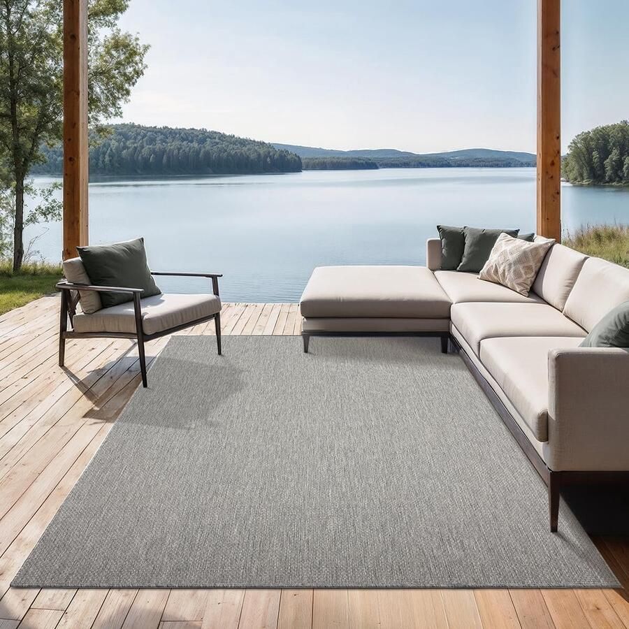 Modern en Duurzaam Tapijt voor Binnen en Buiten Onderhoudsvriendelijk en Weerbestendig 140 x 200 cm