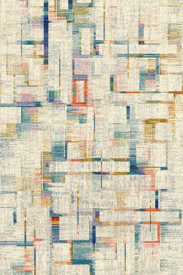 Wollen vloerkleed 200x300cm Voor binnen Designer Modern Geometrisch- Woonkamer Kantoor Laagpolig Carpet