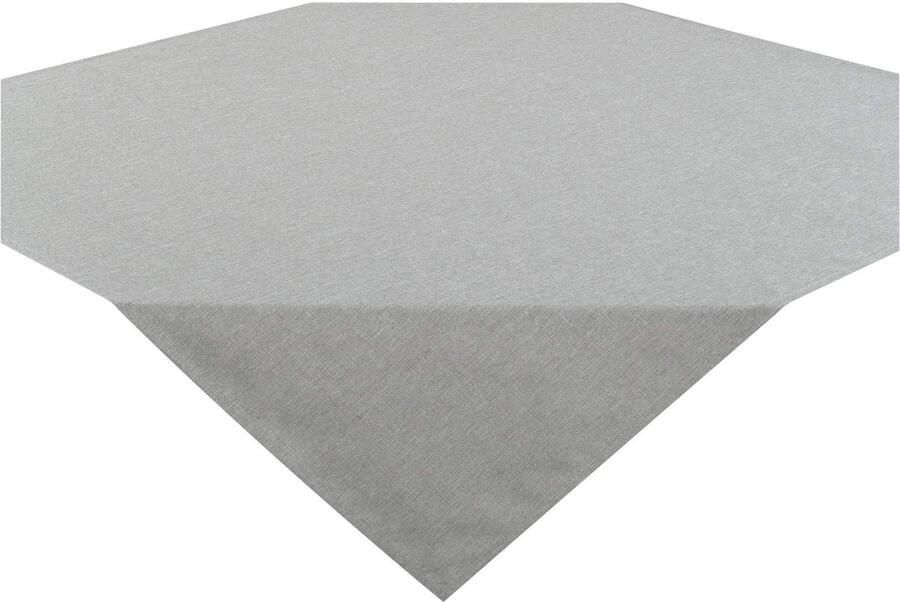 Modern grijs tafkleed linnenstructuur 1 stuk 85 x 85 cm