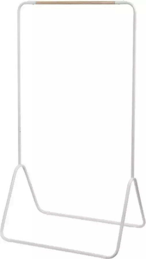 Modern Kledingrek Voor Slaapkamer Huiskamer en Gang Rek Kledingkast Kledinghanger 80x47x146 cm Wit