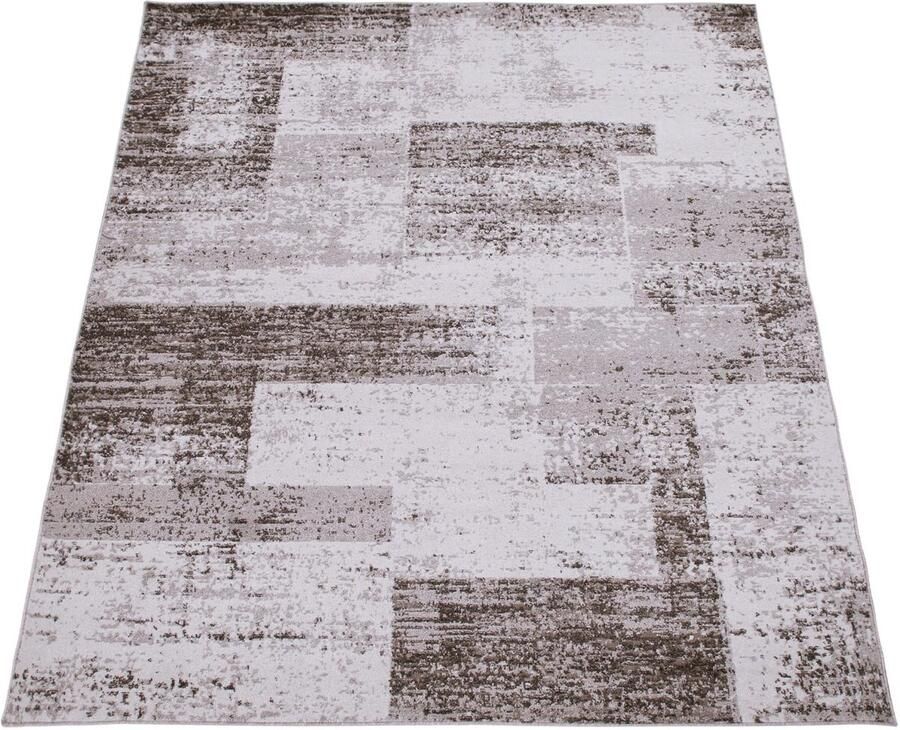 Modern kleedje met kort pile-geometrisch patroon-zacht en duurzaam-Easy Care