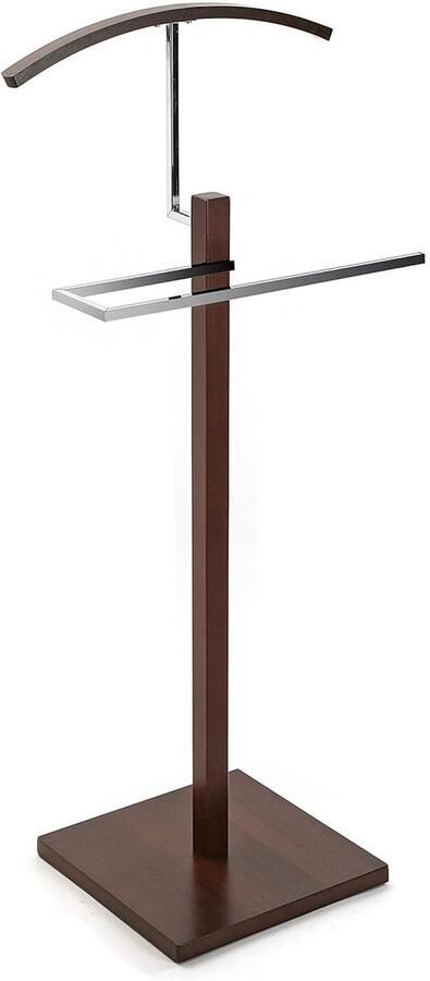 Modern nachtkastje Bruin en Zilver Hout en Staal 112 cm