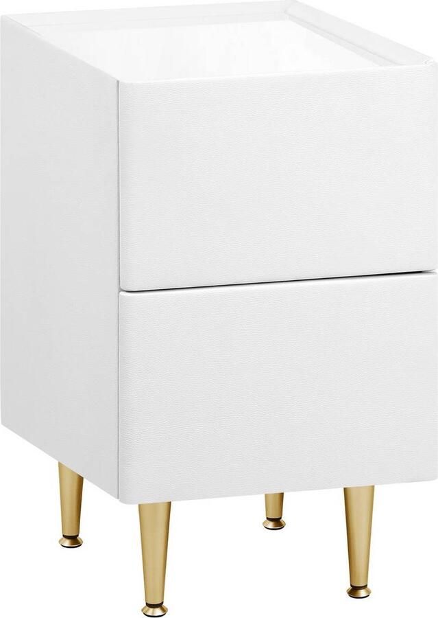 Rootz Living Rootz Modern nachtkastje opbergmeubel voldoende opbergruimte duurzaam ontwerp beschermende eigenschappen MDF metaal 25x51x40 cm