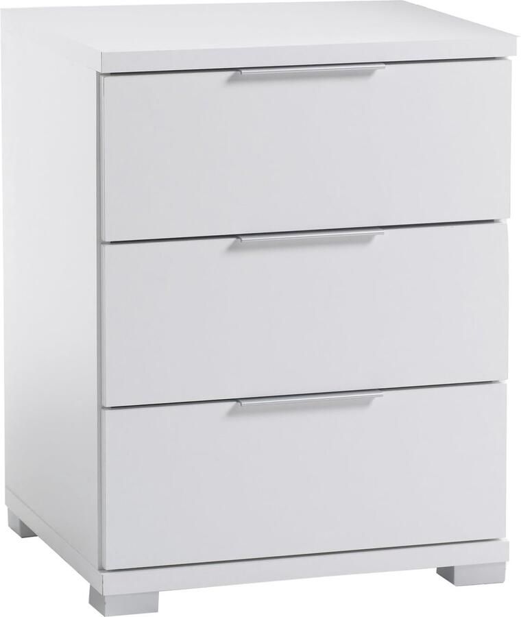 Trankielo Modern Nachtkastje met Drie Ruime Laden en Stijlvolle Uitstraling