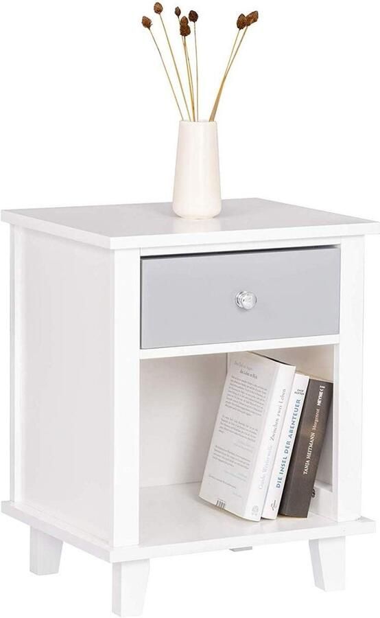 Rootz Living Rootz Modern Scandinavisch nachtkastje Opbergmeubel Optimale opbergruimte Ruimtebesparend Duurzaam 40 cm x 50 cm x 34 cm