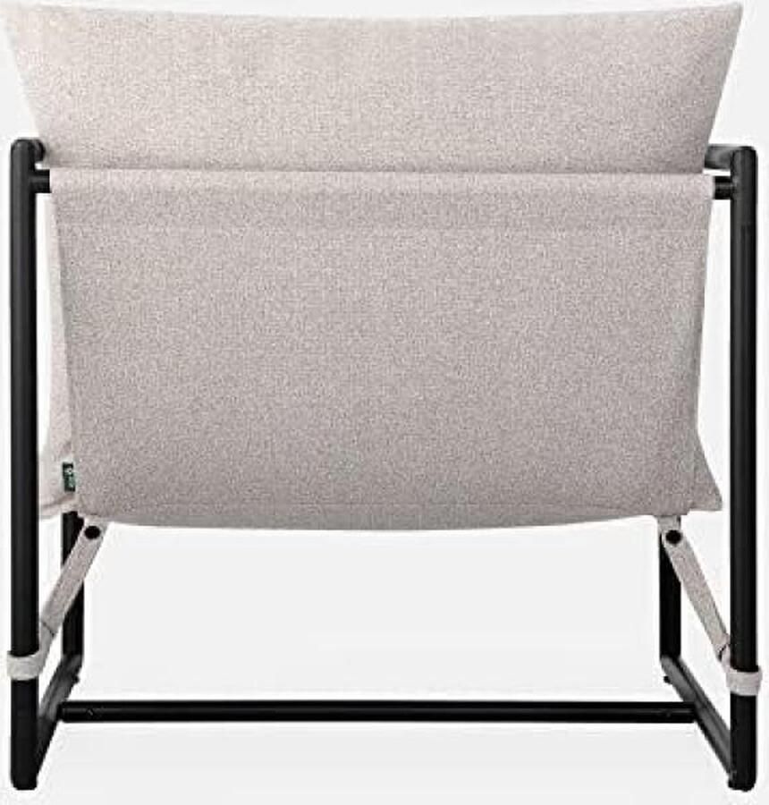 Modern Sling Chair with Shredded Foam Cushioning Beige