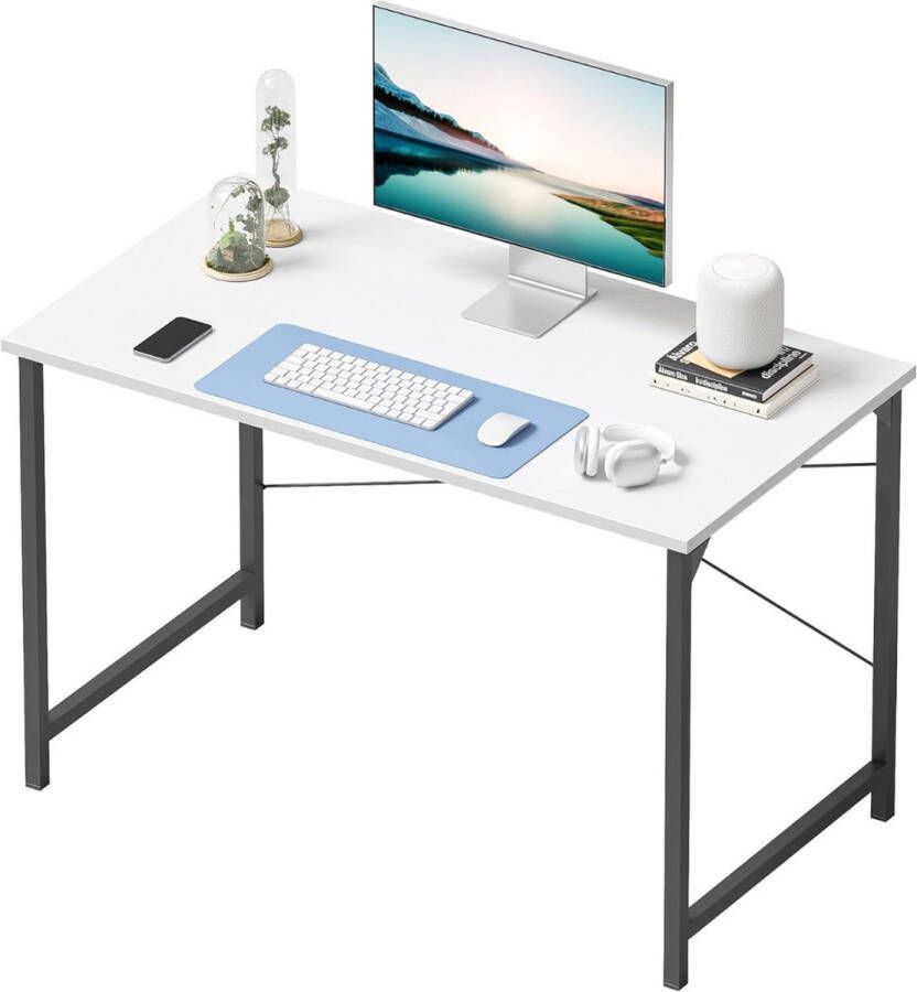 Modern Thuiskantoor Computerbureau 100 x 50 cm-bureaustoelen voor volwassenen-bureaus-bureau wit
