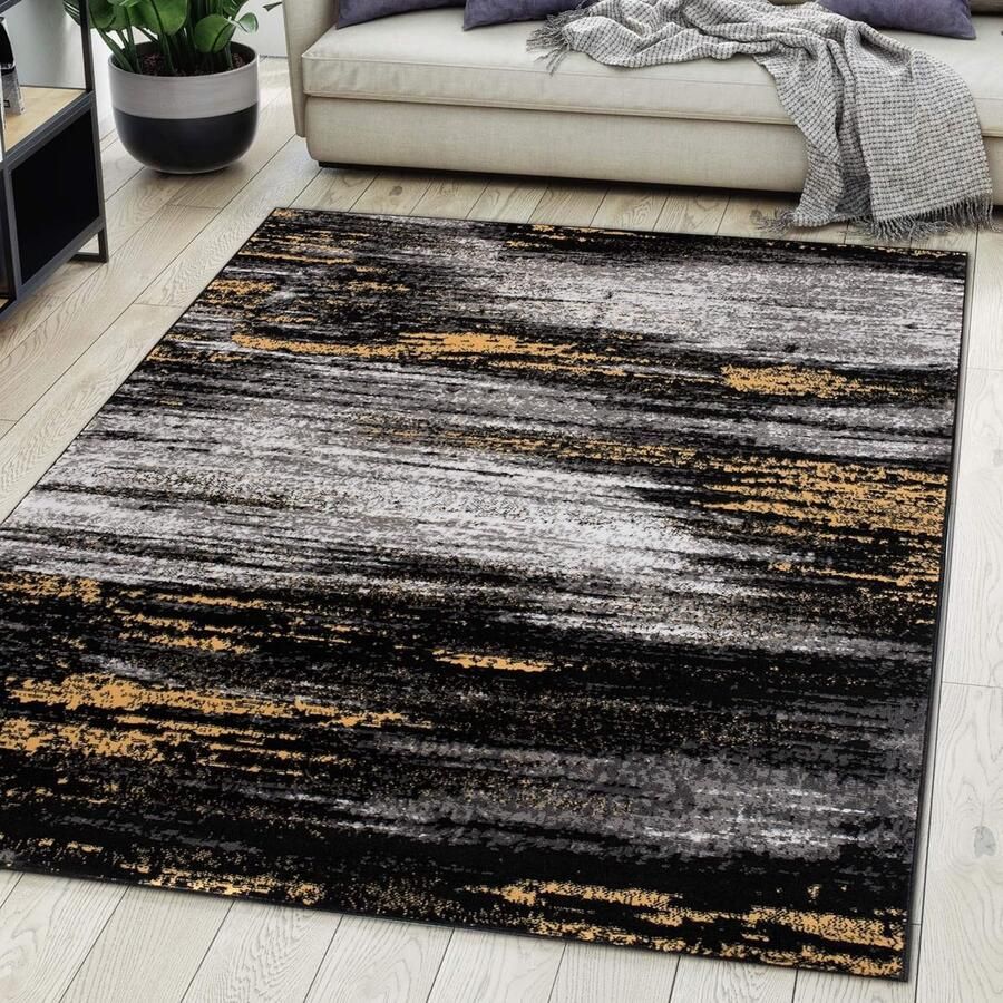 Modern Vloerkleed met Abstract Patroon Tapijt 200x300 cm voor Woonkamer Slaapkamer Eetkamer OEKO-TEX Gecertificeerd Gemakkelijk Onderhoudbaar