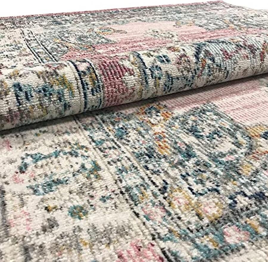 Modern weerbestendig tapijt 80 x 150 cm indoor outdoor unieke uitstraling eenvoudig te reinigen UV-bestendig roze