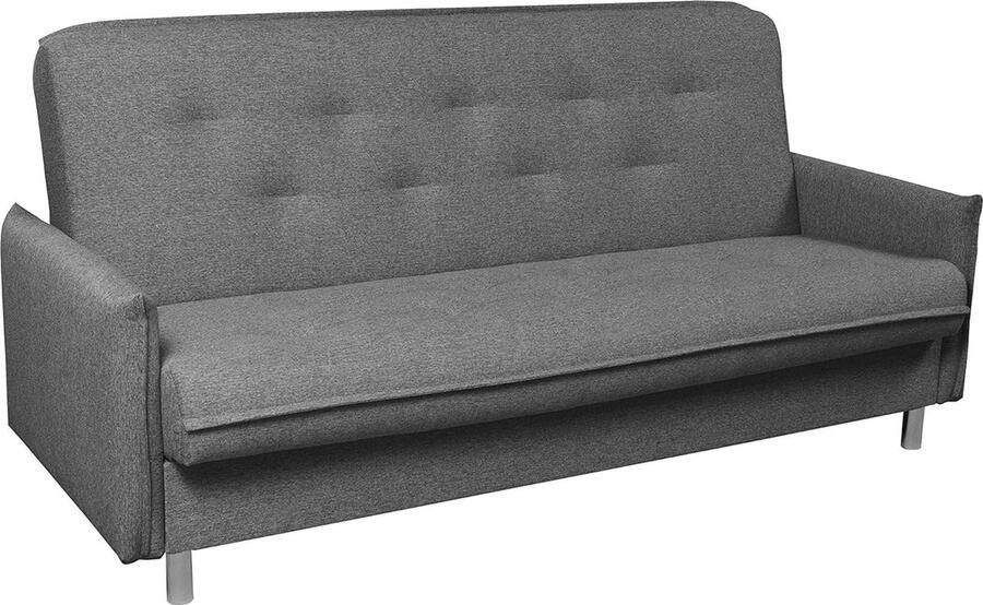 Moderne 3-zitsbank met slaapfunctie en opbergruimte 207x97x99 cm ideaal voor woonkamer en logeerkamer