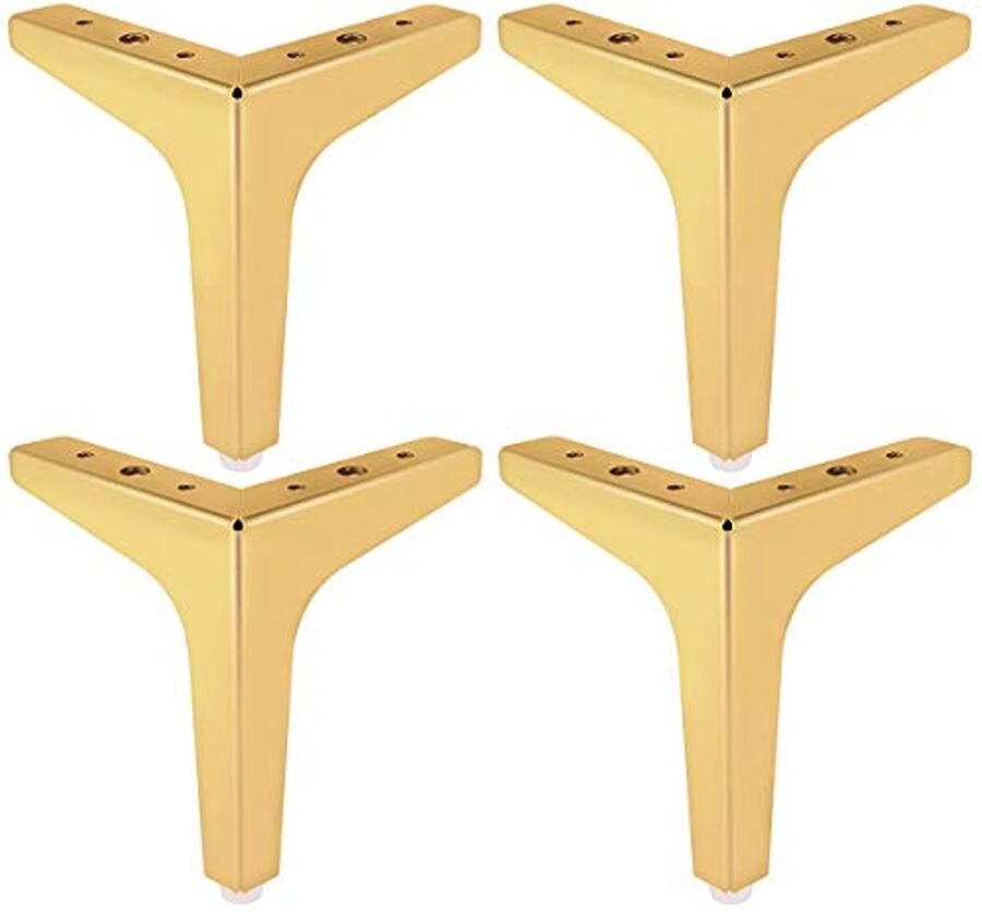 Moderne 6 Inch Metalen Meubelpoten Driehoek Diamant Voeten voor Meubels