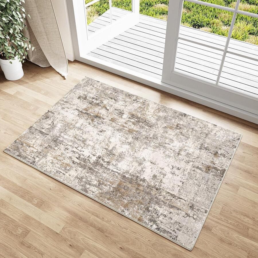 Moderne Abstracte Vloerkleed 60x90cm Antislip Machinewasbaar voor Entree Slaapkamer en Keuken