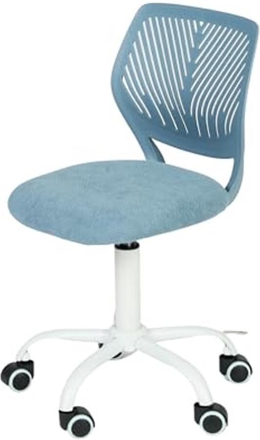 Moderne Armloze Bureaustoel voor Thuis Draaibare Studiecomputerstoel in Macaron-kleuren