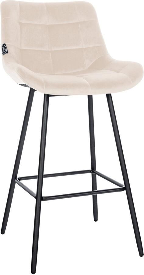 Moderne Barstoel Kruk Comfortabel Zitcomfort Fluweel of Kunstleer Stevig Onderstel