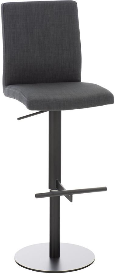 Moderne Barstoel Kruk In Hoogte Verstelbaar & Comfortabele Stoffen Bekleding