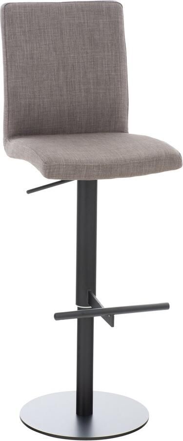 Moderne Barstoel Kruk In Hoogte Verstelbaar & Comfortabele Stoffen Bekleding