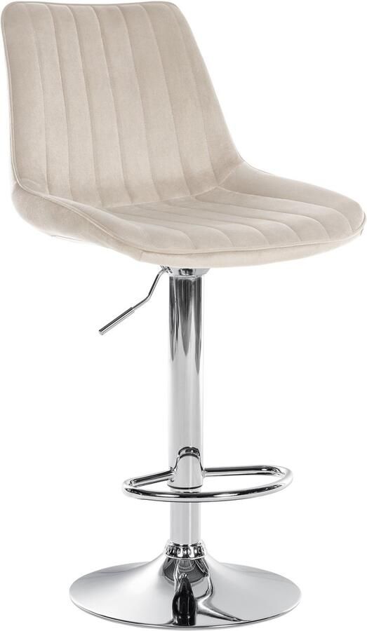 Moderne Barstoel Samt Fluweel Ergonomisch Comfort 360° Draaibaar