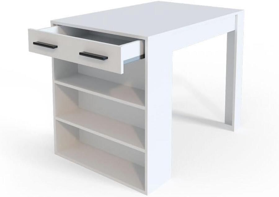 Moderne Bartafel met Lade en Rek Krasbestendig en Onderhoudsvriendelijk