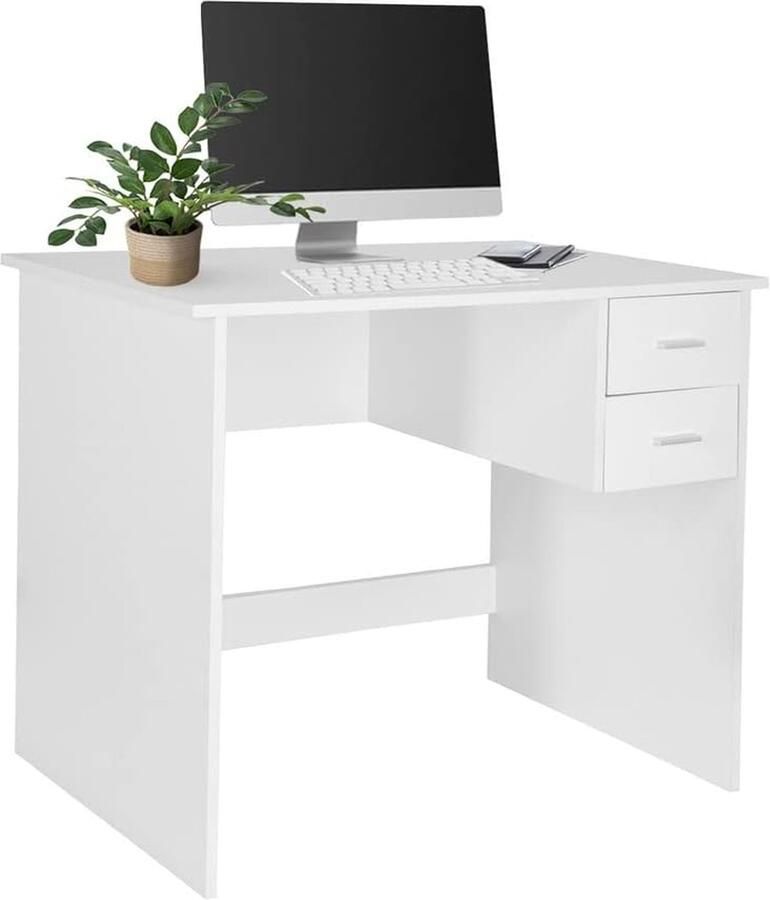 Moderne Basix 821004 Bureau wit ruimtebesparend 1 stuk 90 x 48 cm