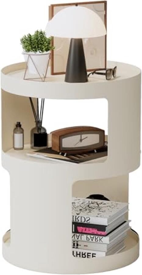 Moderne Bijzettafel met 3 Laags Ontwerp voor Woonkamer en Slaapkamer
