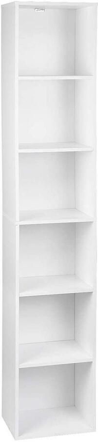 Rootz Living Rootz moderne boekenkast opbergplank displayeenheid waterafstotend anti-tipveiligheid eenvoudige montage 30 cm x 158 5 cm x 24 cm