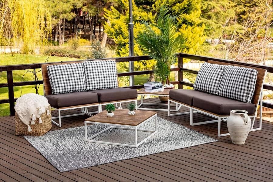 Moderne Boho Surya Kemer Outdoor Tapijt Grote Vloerkleden Binnen Buiten Gemakkelijk schoon te maken Tuin Patio Tapijt Tuin Tapijt Vloertapijten Tuintapijt