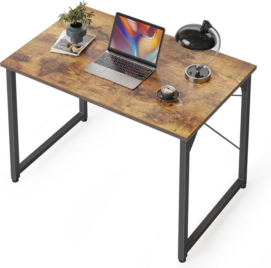 Moderne Bruine Computerbureau voor Thuiskantoor 80 x 40 cm Eenvoudige Stijl Duurzaam en Gemakkelijk Te Monteren
