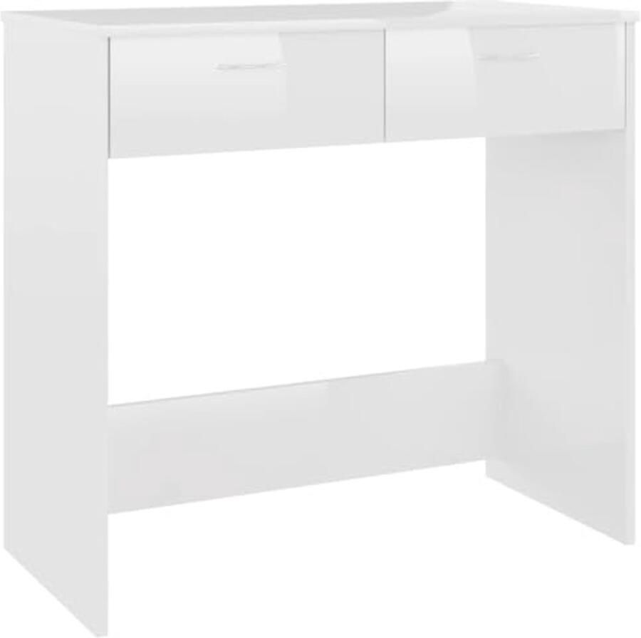 Moderne bureau 80x40x75 cm in wit