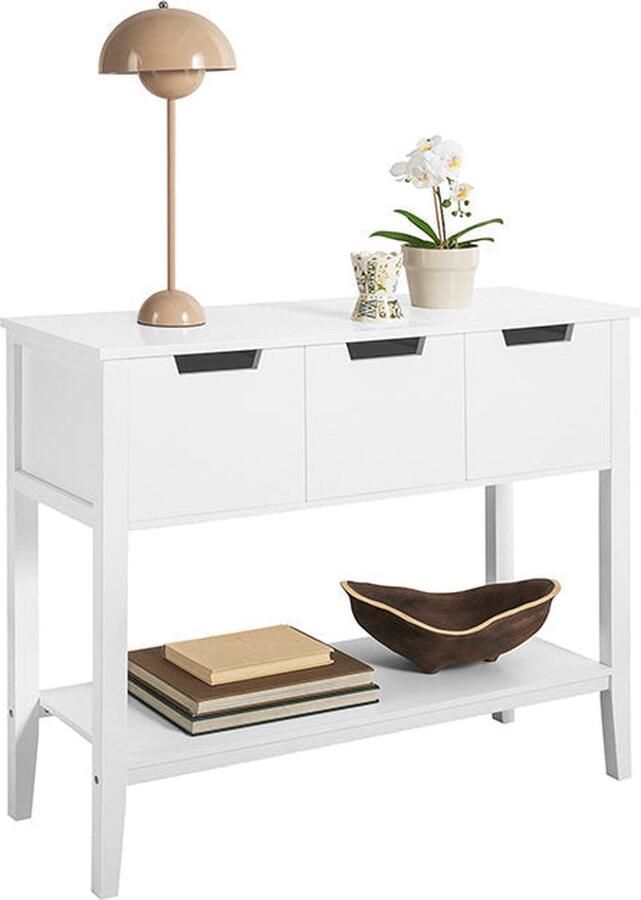 Rootz Living Rootz Moderne consoletafel FSB51-W Dressoir Haltafel Duurzame MDF-constructie Ruime opbergruimte Krasbestendig 93 cm x 79 cm x 33 cm