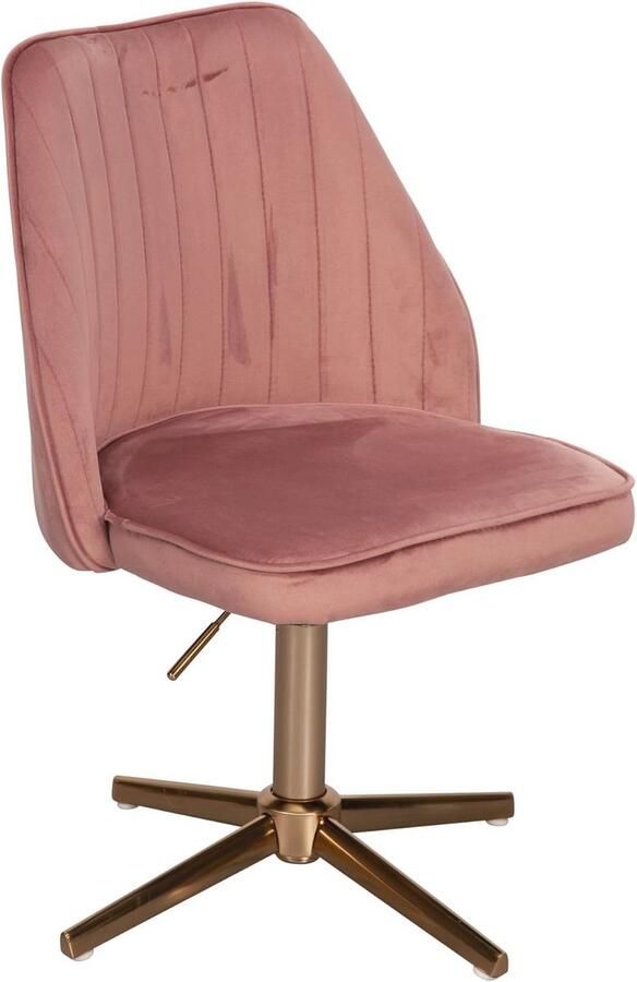 Moderne Draaistoel Velvet Comfortabele Eetkamerstoel zonder Wielen 360° Draaibare Kuipstoel voor Keuken en Eetkamer