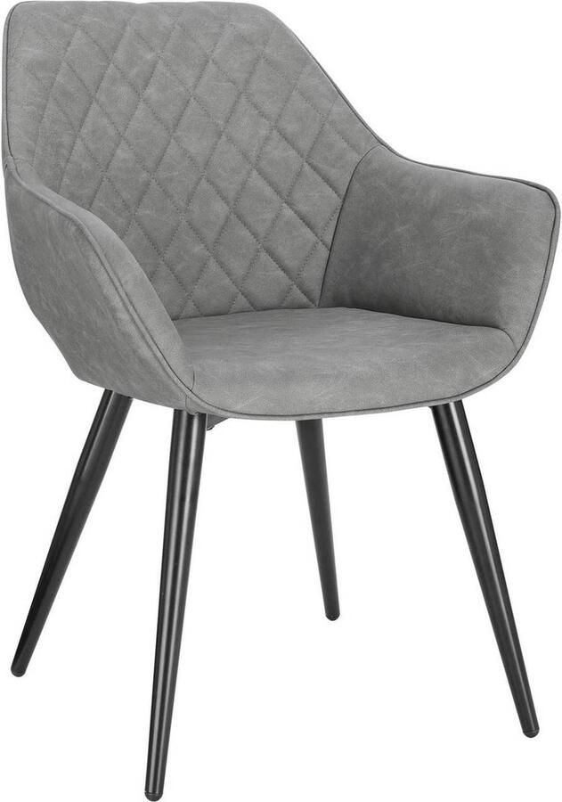 Rootz Living Rootz moderne eetkamerstoel Ergonomische zitting Stijlvol meubilair Comfortabel ontwerp Duurzame constructie Eenvoudig onderhoud 41 cm x 45 cm x 84 cm