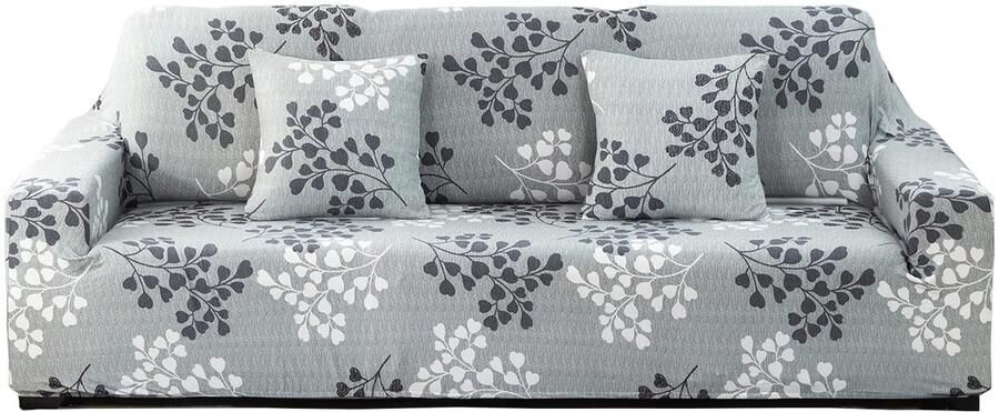 Ibenzoa Duurzame Elastische Bankovertrek voor Meubels 1234 Zitsbank Antislip Bloemprint Bescherming tegen Bladeren 3 Zitsbanken (181230 cm)