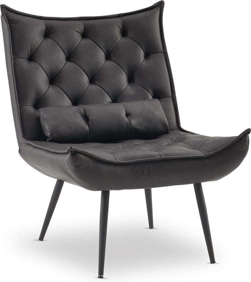 Moderne fauteuil loungestoel voor woonkamer met taillekussen