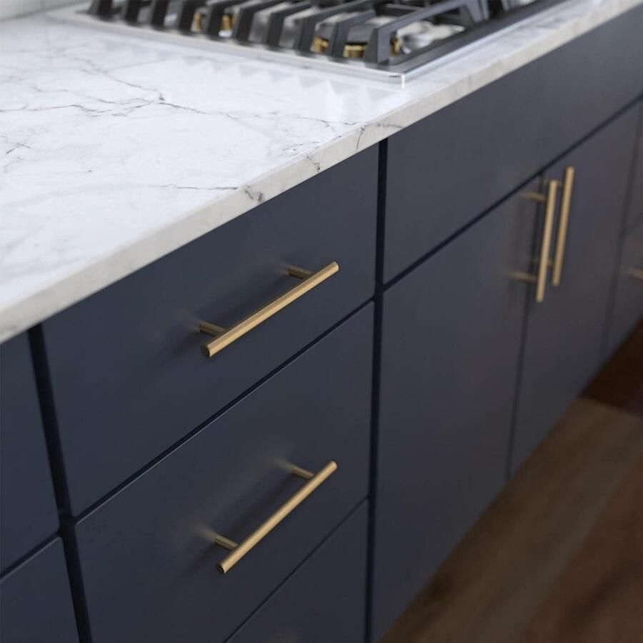 Moderne Franklin Messing P01026Z-CZ-B Bar Kabinet Trek Champagne Brons met Glazen Houder