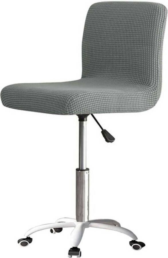 Moderne Geblokt Barkruk Hoezen: Bescherm & Verfraai Elastisch Duurzaam Polyester & Elastaan Universele Pasvorm voor Stoelen 28-35cm Rughoogte Ideaal voor Vrijetijdsbarkrukken & Eetkamerstoelen Grijs